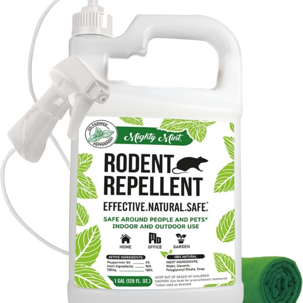 Mighty Mint Peppermint Oil Rodent Repellent Spray